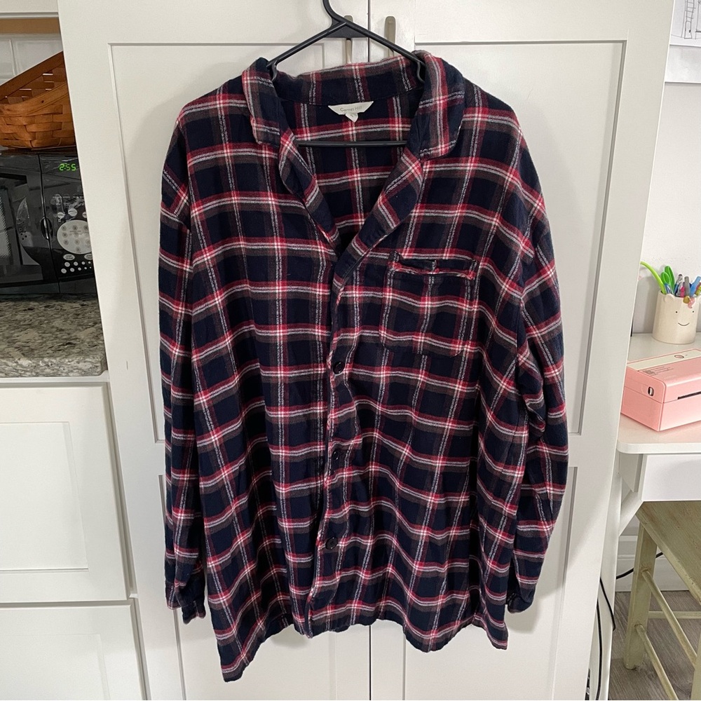 Garnet Hill Plaid Flannel Button Down